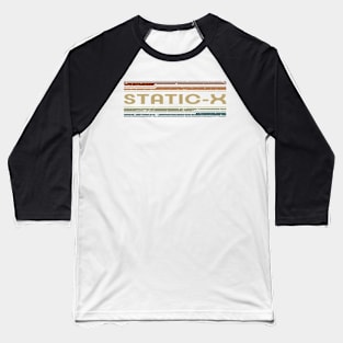 Static-X Retro Lines Baseball T-Shirt